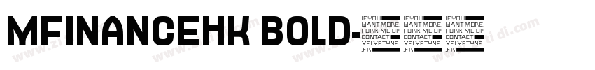 MFINANCEHK BOLD字体转换 MFINANCEHK BOLD字体转换